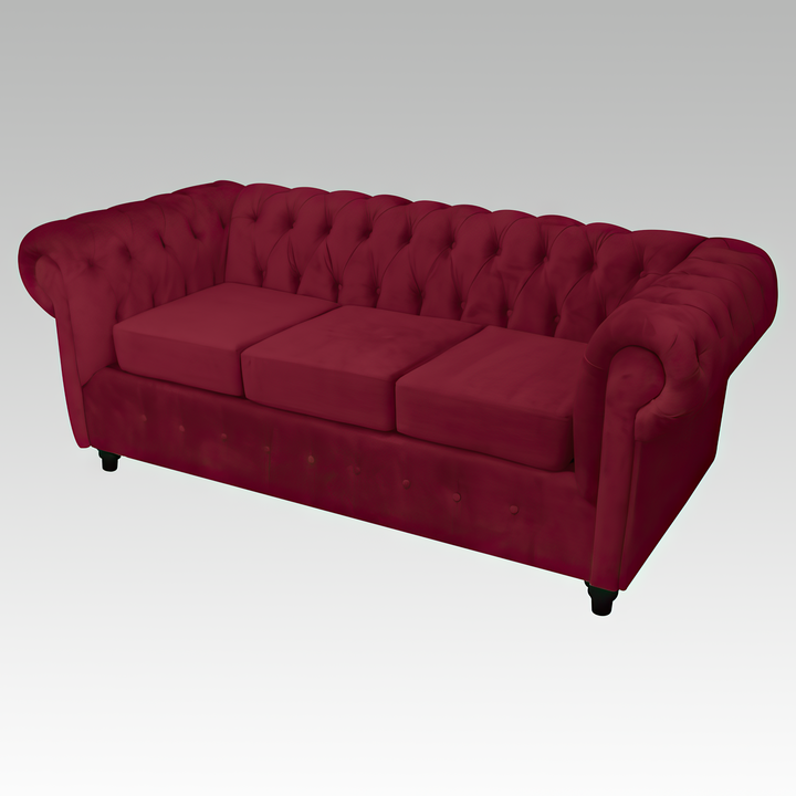 Sofá 3 Cuerpos Modelo Chesterfield FS Mobiliario