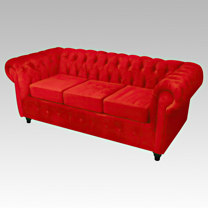 Sofá 3 Cuerpos Modelo Chesterfield FS Mobiliario