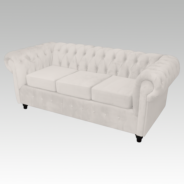Sofá 3 Cuerpos Modelo Chesterfield FS Mobiliario